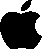 Apple logo black