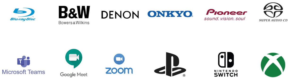 logos of video and gaming services